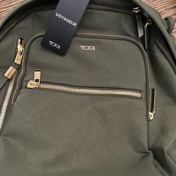 TUMI Dark Green Halsey Voyageur Backpack NWT - Picture 6 of 8